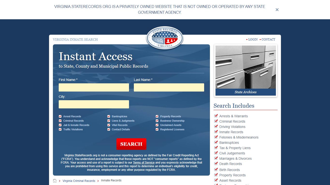 Virginia Inmate Search | StateRecords.org